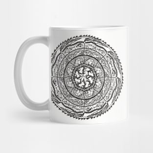 Salish Sea Mandala -line work Mug